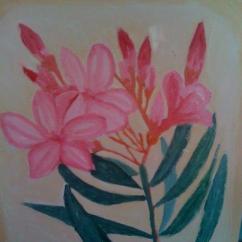 tablou cu leandru roz