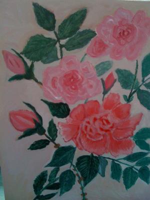 tablou cu trandafiri