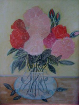 tablou cu trandafiri