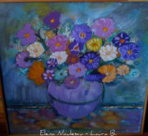 tablou flori de Sf maria