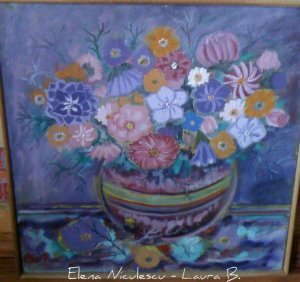 tablou flori pe panza 2012