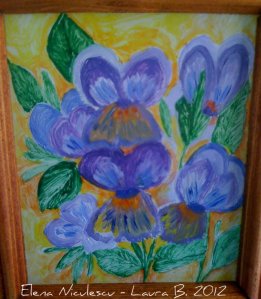 minitablou cu panselutze